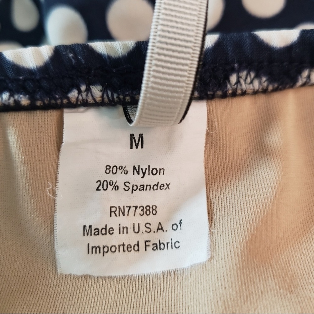 J.Crew Navy and White Polka Dot Swimwear - Picture 5 of 6